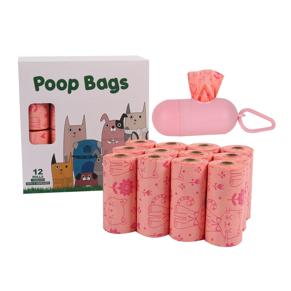 Biodegradable pet garbage bag and fecal collection bag