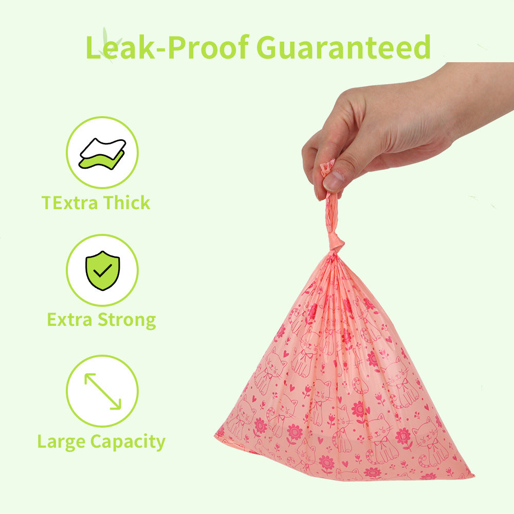 Biodegradable pet garbage bag and fecal collection bag