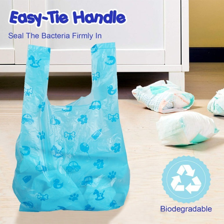 Pet garbage bag vest style biodegradable dog poop bag leak proof baby diaper bag