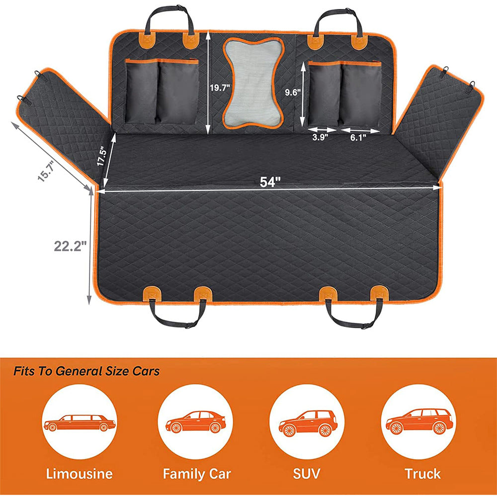 Pet car mat waterproof protection car rear seat mat dog mat anti dirt anti bite anti slip pet car mat