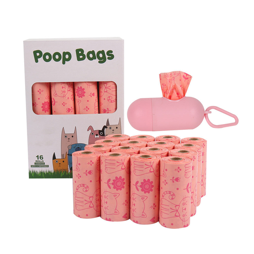 Biodegradable pet garbage bag and fecal collection bag