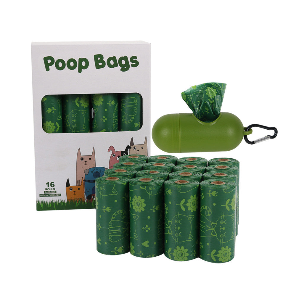 Biodegradable pet garbage bag and fecal collection bag