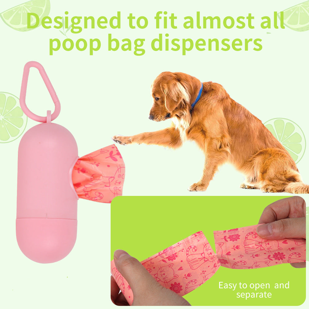 Biodegradable pet garbage bag and fecal collection bag